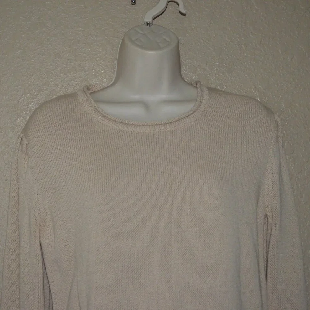 NWT $198 Sz S We Are Sundays Crystal Cream Sweater